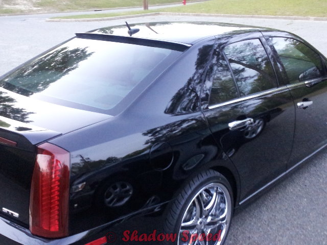 PAINTED FOR CADILLAC STS V SEDAN REAR WINGS ROOF SPOILER 05~10☢