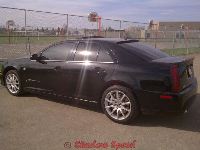 PAINTED FOR CADILLAC STS V SEDAN REAR WINGS ROOF SPOILER 05~10☢